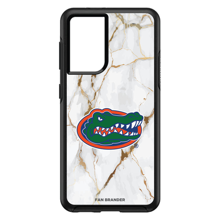 OtterBox Black Phone case with Florida Gators White Marble Background