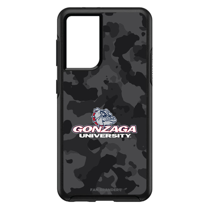 OtterBox Black Phone case with Gonzaga Bulldogs Urban Camo Background