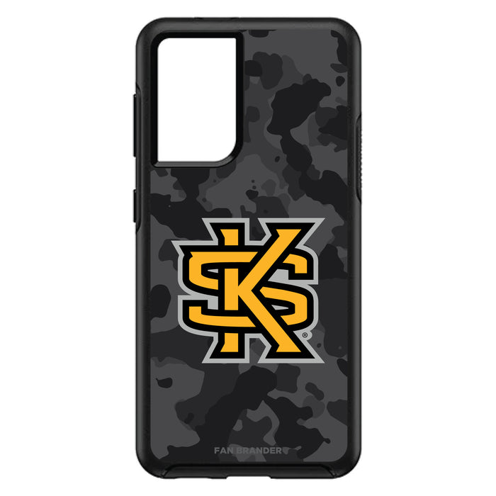 OtterBox Black Phone case with Kennesaw State Owls Urban Camo Background