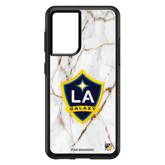 OtterBox Black Phone case with LA Galaxy White Marble Design