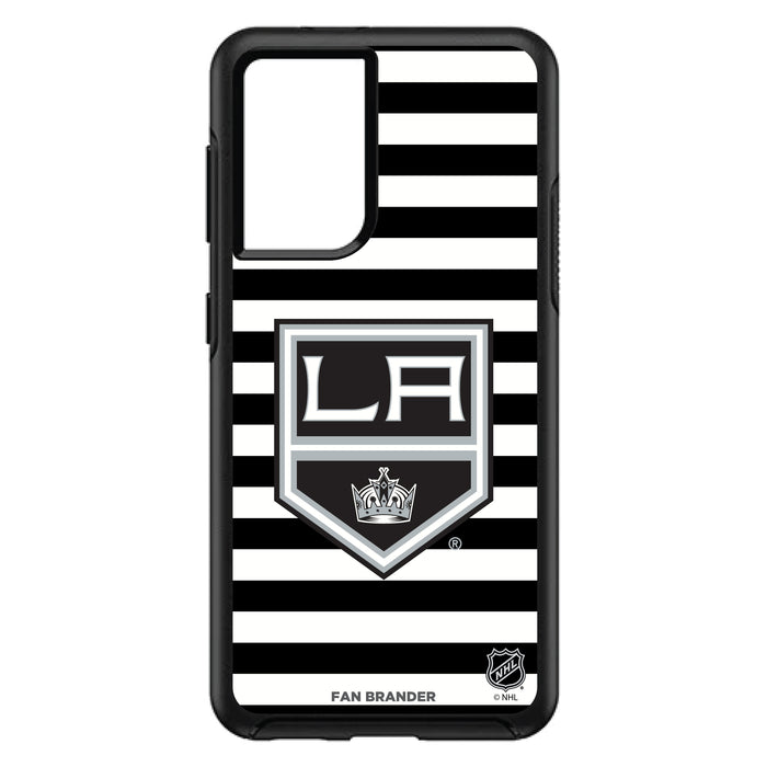 OtterBox Black Phone case with Los Angeles Kings Primary Logo and Striped Design