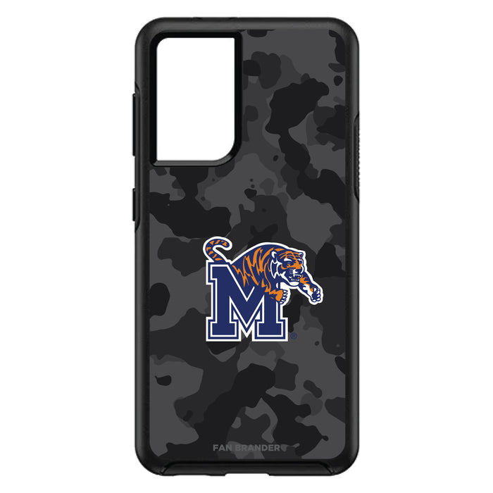 OtterBox Black Phone case with Memphis Tigers Urban Camo Background