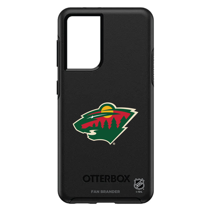 OtterBox Black Phone case with Minnesota Wild Primary Logo