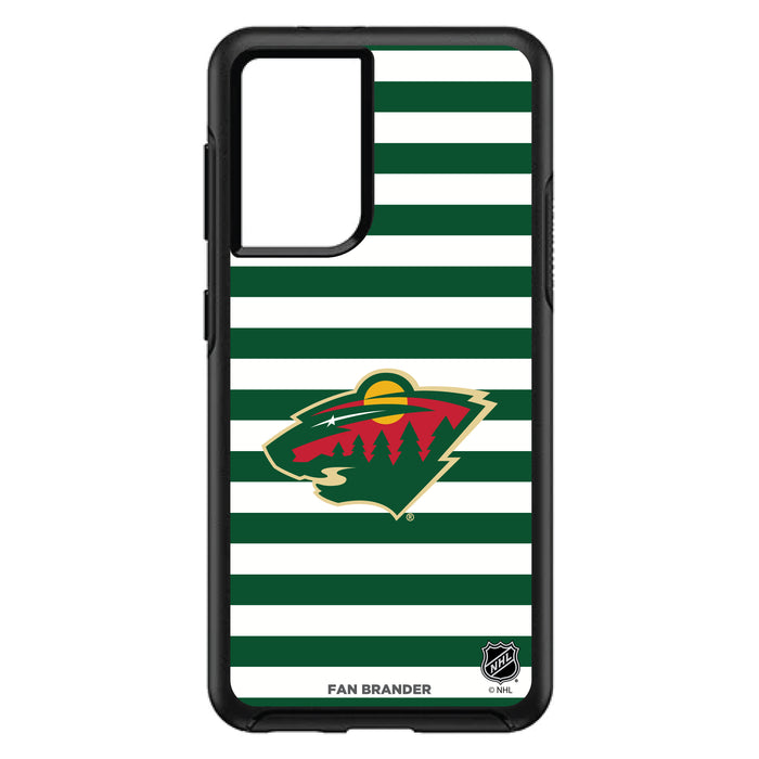 OtterBox Black Phone case with Minnesota Wild Stripes