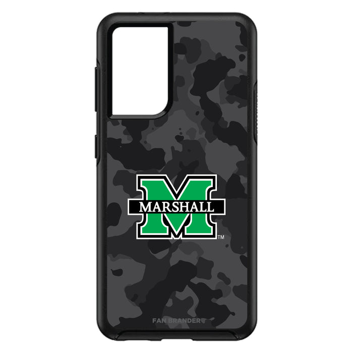 OtterBox Black Phone case with Marshall Thundering Herd Urban Camo Background