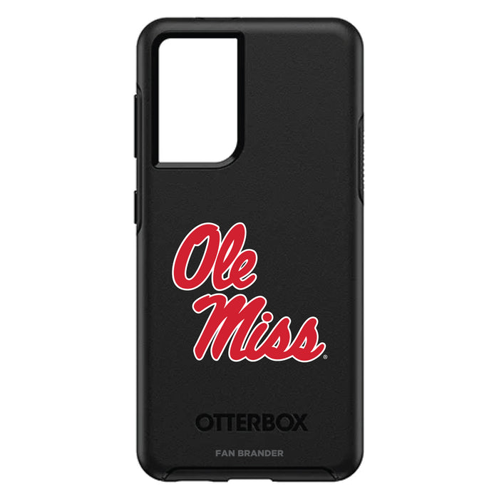 OtterBox Black Phone case with Mississippi Ole Miss Primary Logo