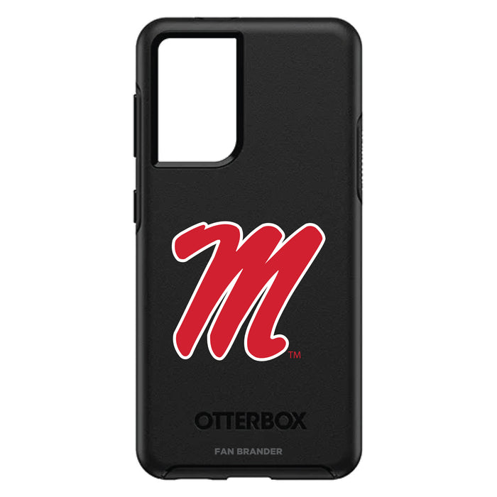 OtterBox Black Phone case with Mississippi Ole Miss Secondary Logo