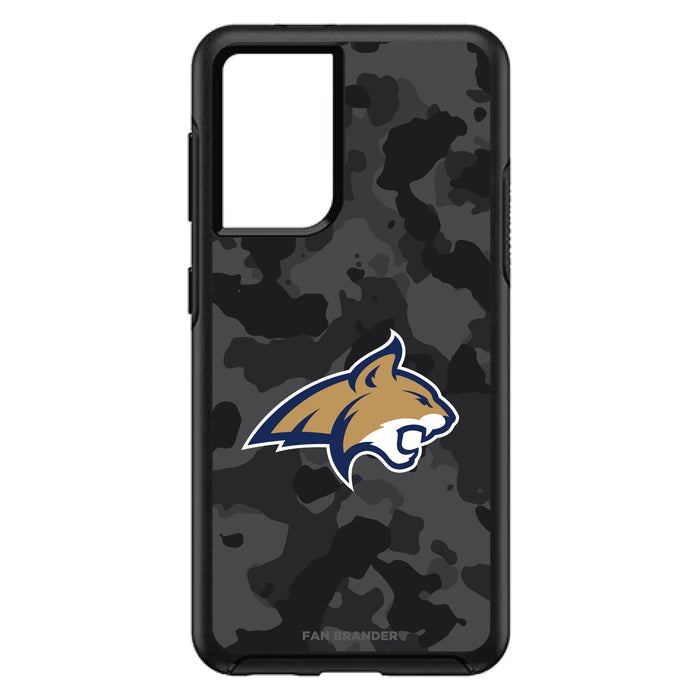 OtterBox Black Phone case with Montana State Bobcats Urban Camo Background