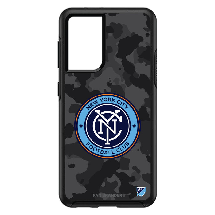 OtterBox Black Phone case with New York City FC Urban Camo Design