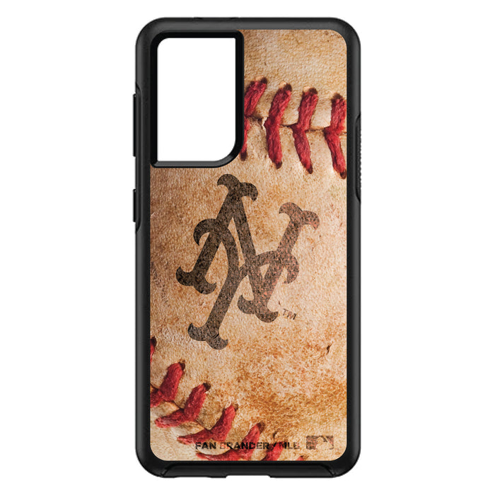OtterBox Black Phone case with New York Mets Primary Logo and Baseball Design