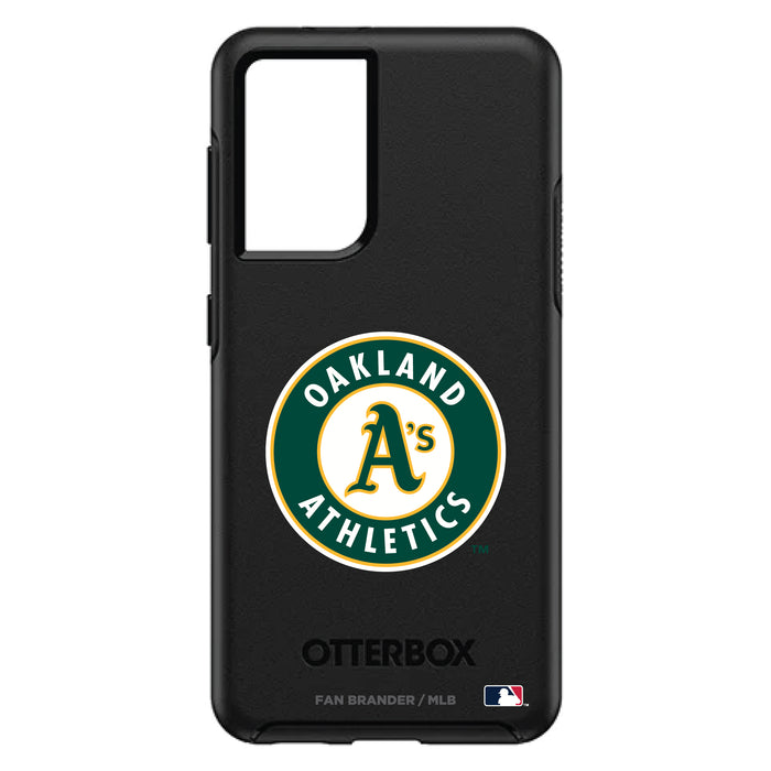 OtterBox Black Phone case with Oakland Athletics Secondary Logo