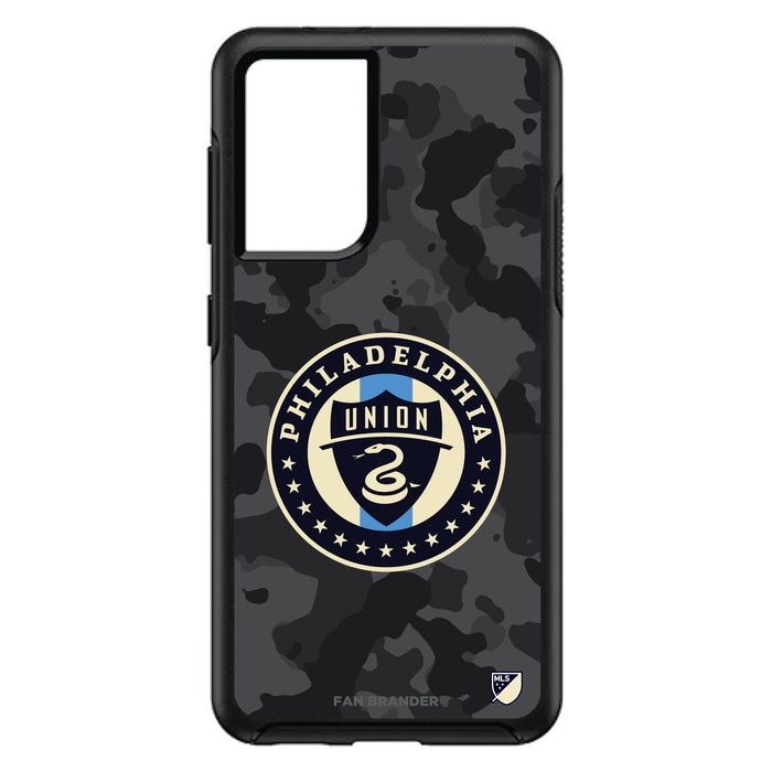 OtterBox Black Phone case with Philadelphia Union Urban Camo Design