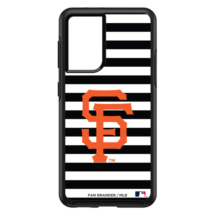 OtterBox Black Phone case with San Francisco Giants Primary Logo and Striped Design