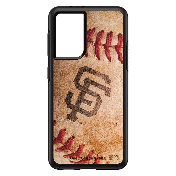 OtterBox Black Phone case with San Francisco Giants Primary Logo and Baseball Design