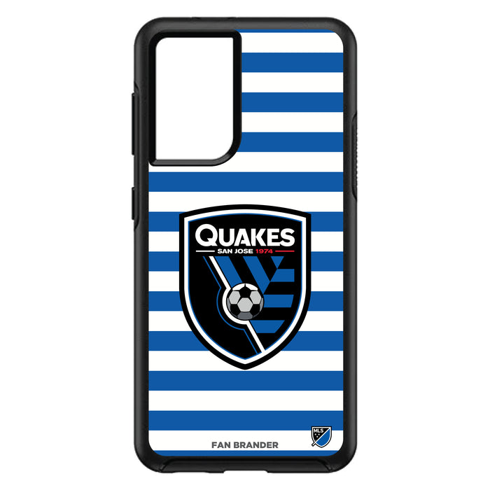 OtterBox Black Phone case with San Jose Earthquakes Stripes