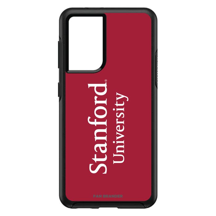 OtterBox Black Phone case with Stanford Cardinal Wordmark Design