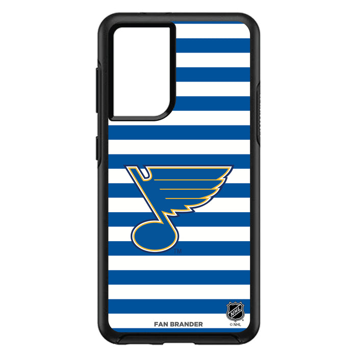 OtterBox Black Phone case with St. Louis Blues Primary Logo and Striped Design