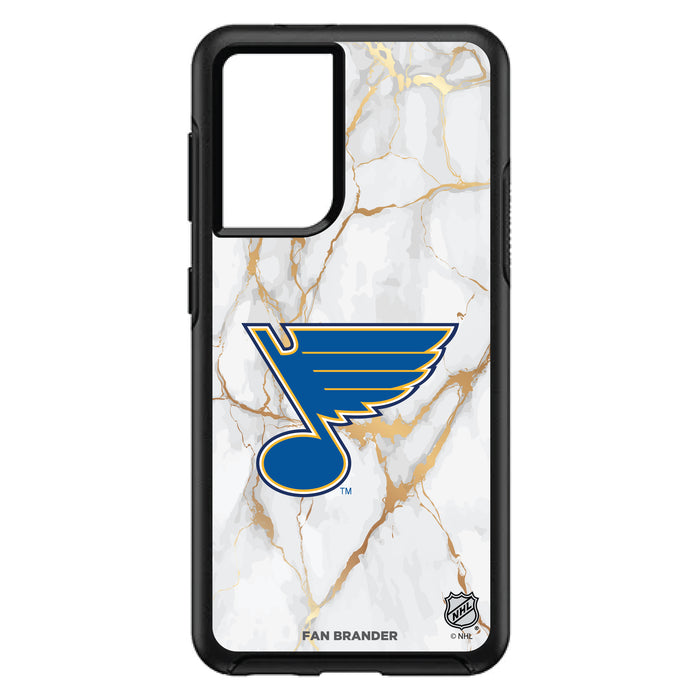 OtterBox Black Phone case with St. Louis Blues White Marble design