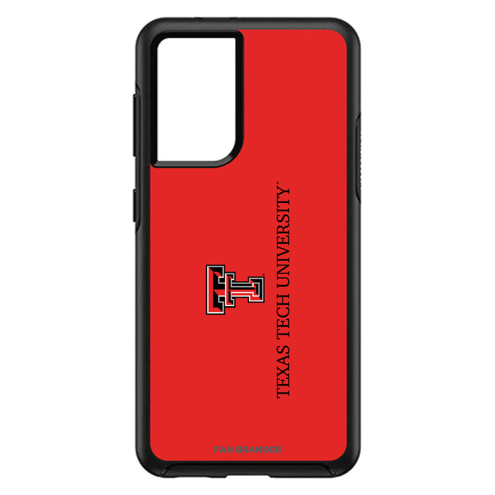 OtterBox Black Phone case with Texas Tech Red Raiders Wordmark Design