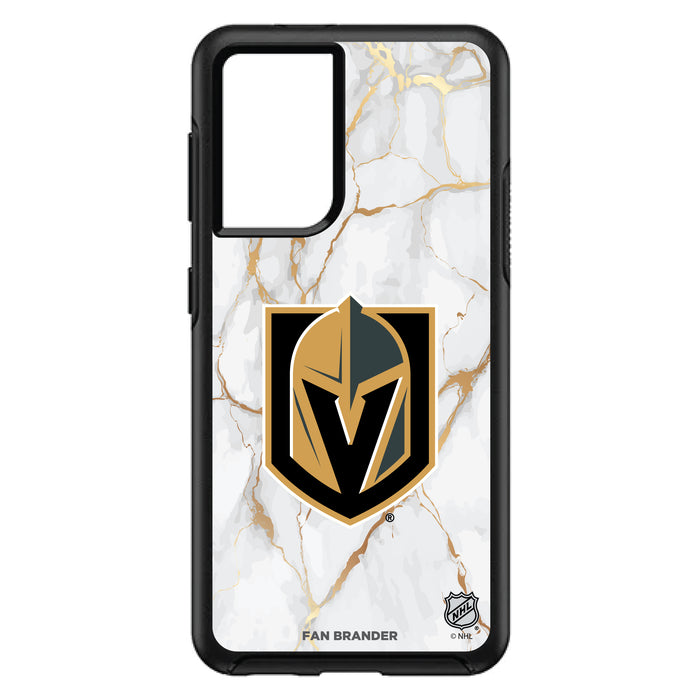OtterBox Black Phone case with Vegas Golden Knights White Marble design