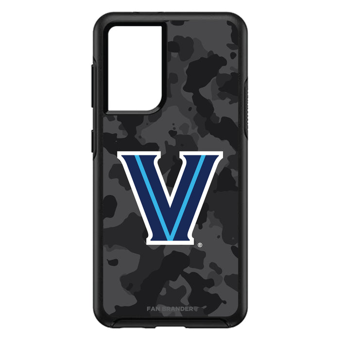 OtterBox Black Phone case with Villanova University Urban Camo Background