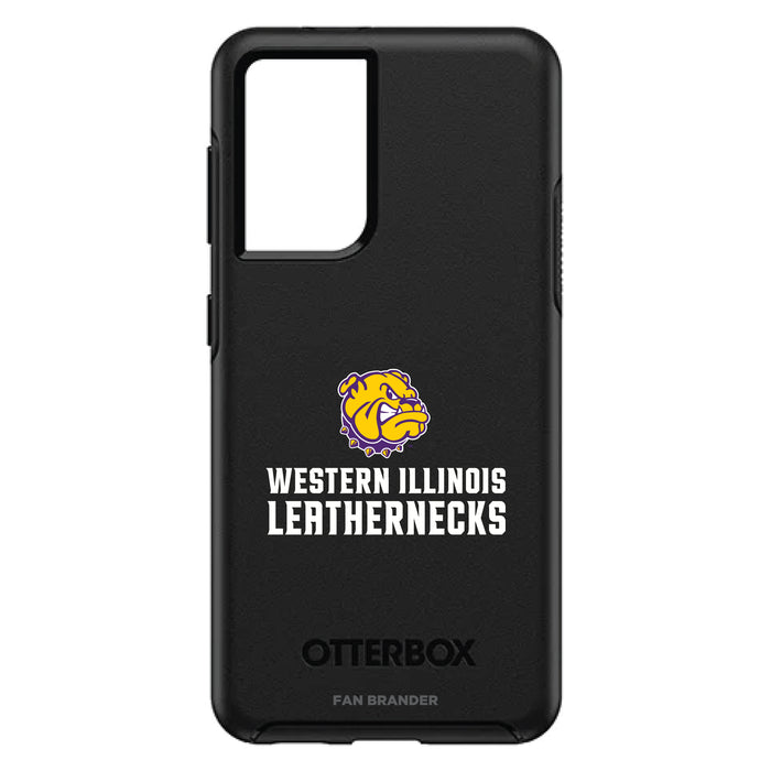 OtterBox Black Phone case with Western Illinois University Leathernecks Primary Logo