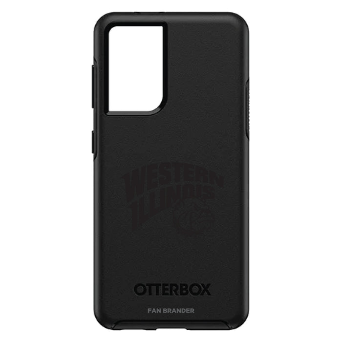OtterBox Black Phone case with Western Illinois University Leathernecks Primary Logo in Black