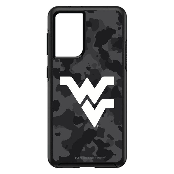 OtterBox Black Phone case with West Virginia Mountaineers Urban Camo Background