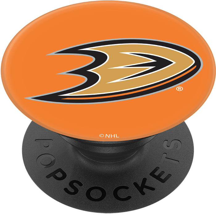 PopSocket PopGrip with Anaheim Ducks Team Color Background
