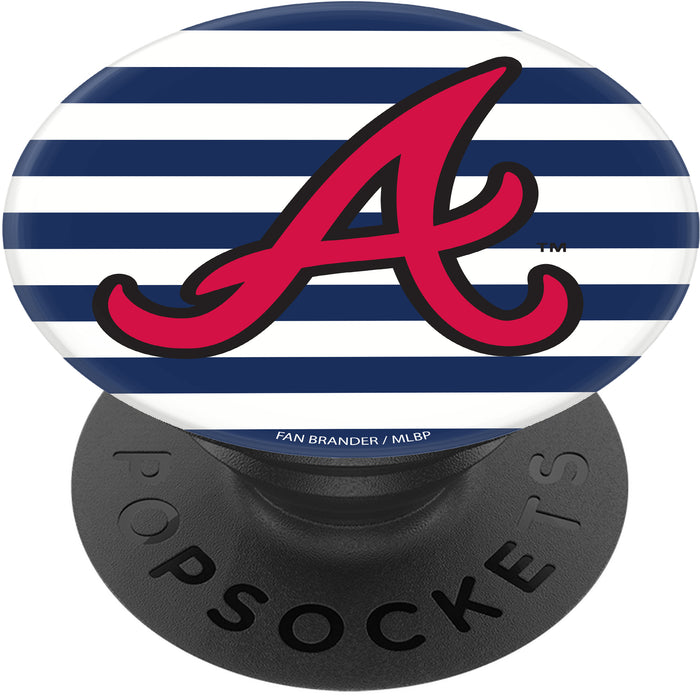 PopSocket PopGrip with Atlanta Braves Primary Logo with Stripes