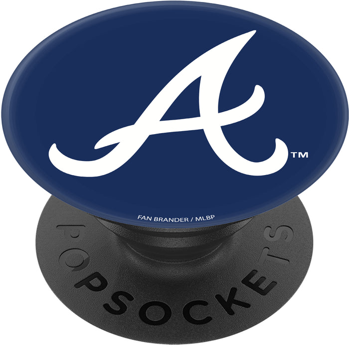 PopSocket PopGrip with Atlanta Braves Primary Logo on Team Color Background