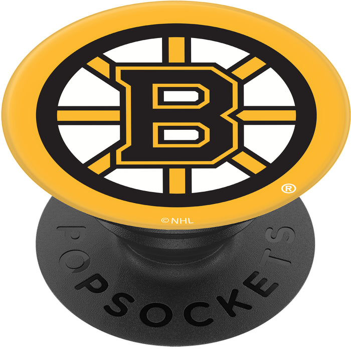 PopSocket PopGrip with Boston Bruins Team Color Background