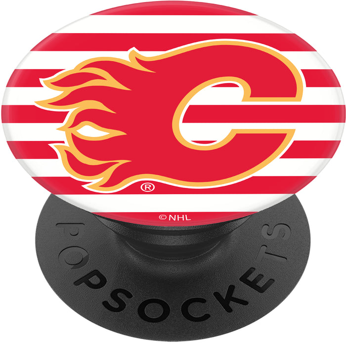 PopSocket PopGrip with Calgary Flames Stripes