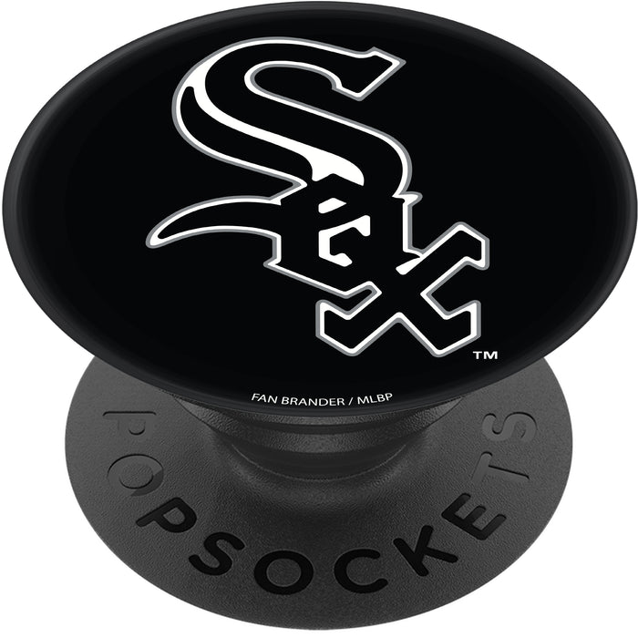 PopSocket PopGrip with Chicago White Sox Primary Logo on Team Color Background