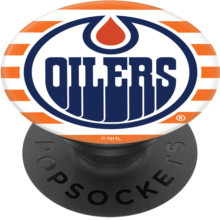 PopSocket PopGrip with Edmonton Oilers Stripes