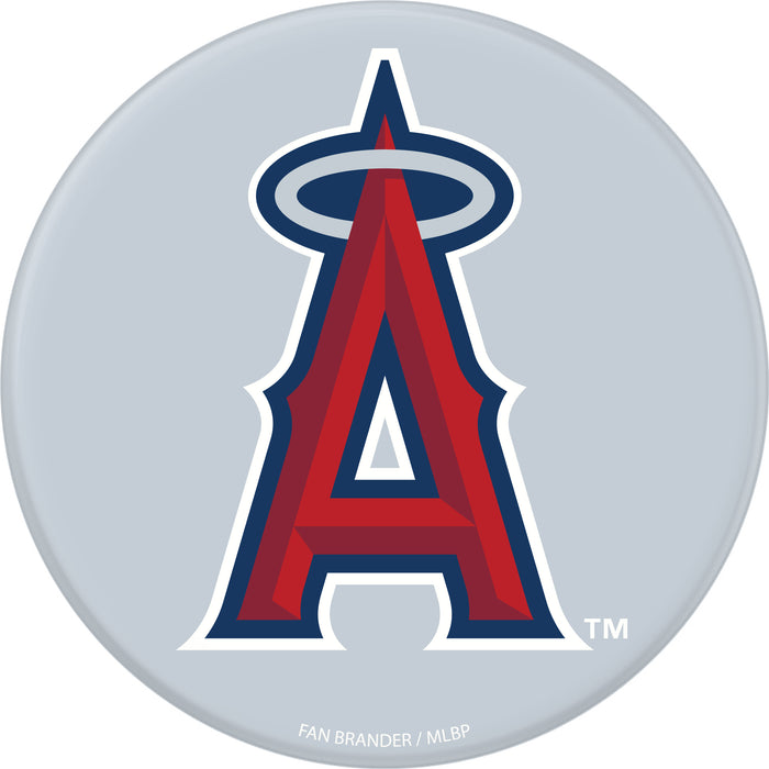 PopSocket PopGrip with Los Angeles Angels Primary Logo on Team Color Background