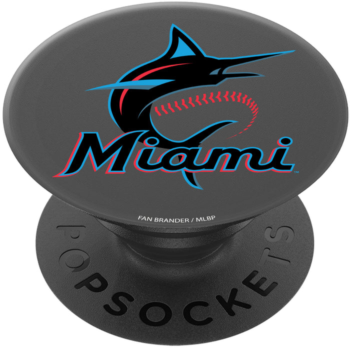 PopSocket PopGrip with Miami Marlins Primary Logo
