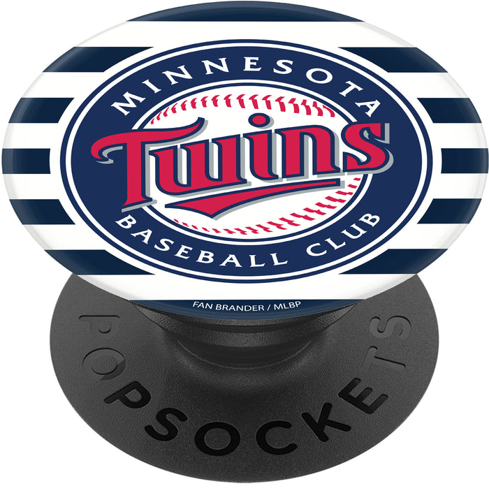 PopSocket PopGrip with Minnesota Twins Primary Logo with Stripes