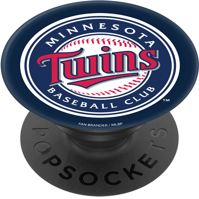 PopSocket PopGrip with Minnesota Twins Primary Logo on Team Color Background