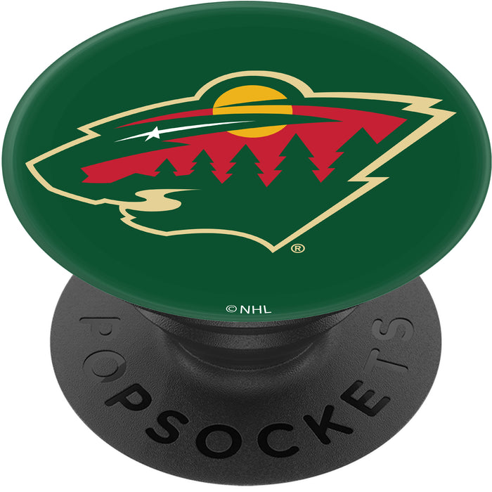 PopSocket PopGrip with Minnesota Wild Team Color Background