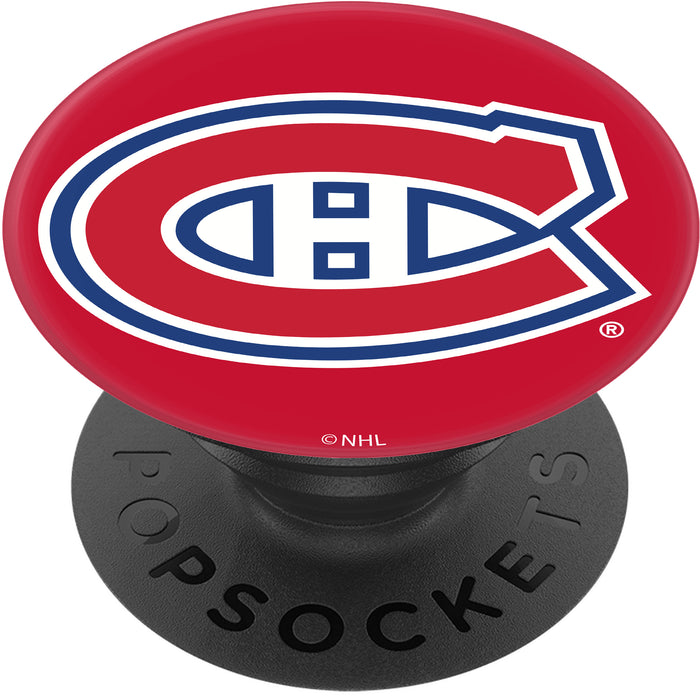 PopSocket PopGrip with Montreal Canadiens Team Color Background