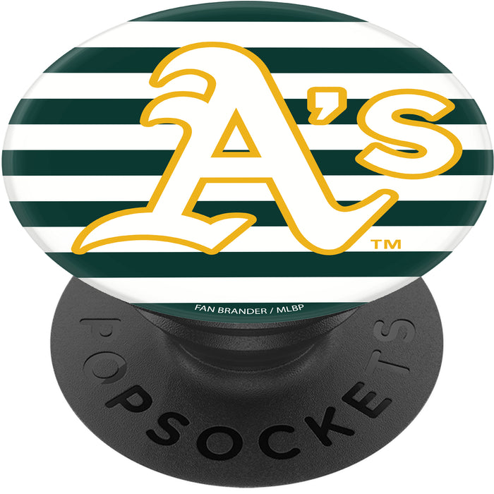 PopSocket PopGrip with Oakland Athletics Primary Logo with Stripes