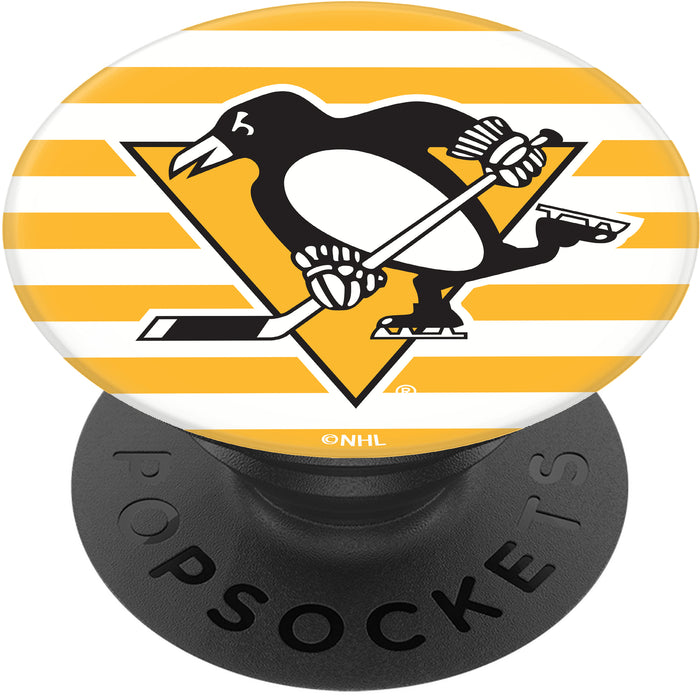 PopSocket PopGrip with Pittsburgh Penguins Stripes