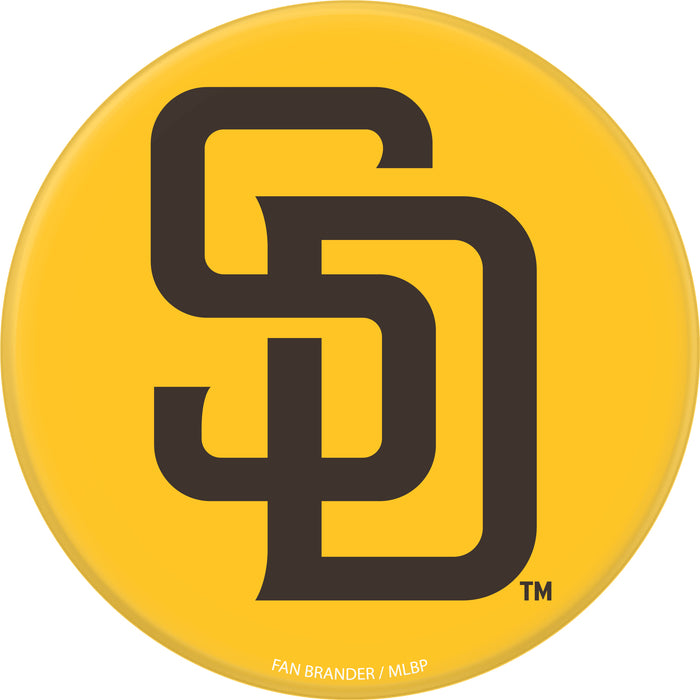 PopSocket PopGrip with San Diego Padres Primary Logo on Team Color Background