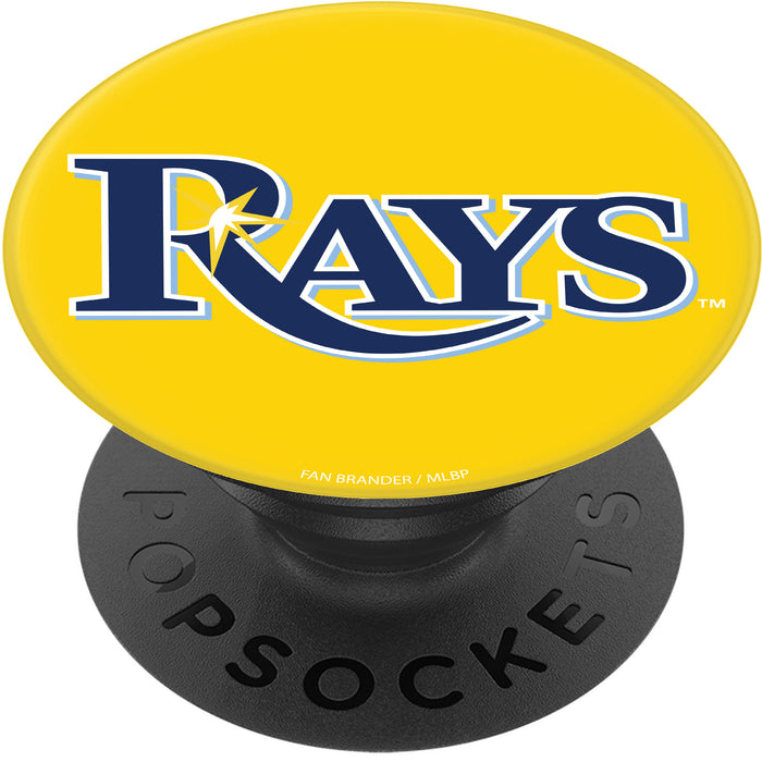 PopSocket PopGrip with Tampa Bay Rays Primary Logo on Team Color Background