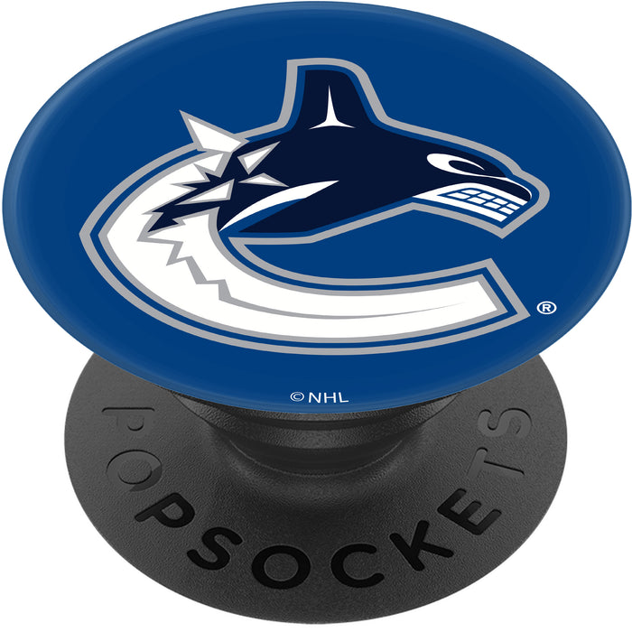 PopSocket PopGrip with Vancouver Canucks Team Color Background
