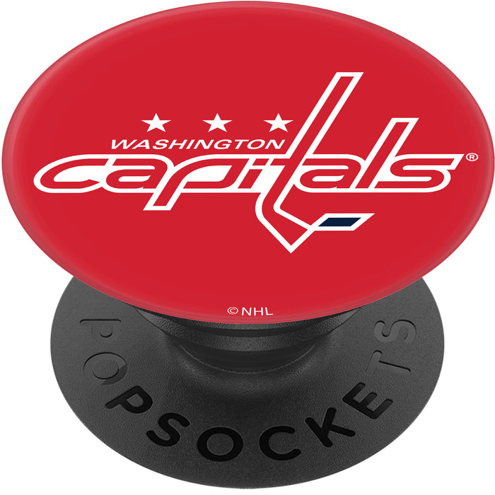 PopSocket PopGrip with Washington Capitals Team Color Background