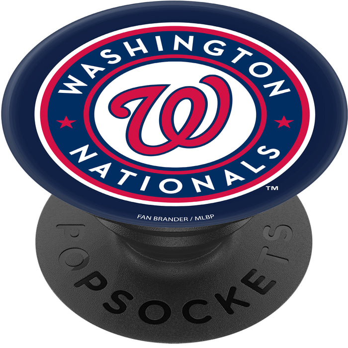 PopSocket PopGrip with Washington Nationals Primary Logo on Team Color Background