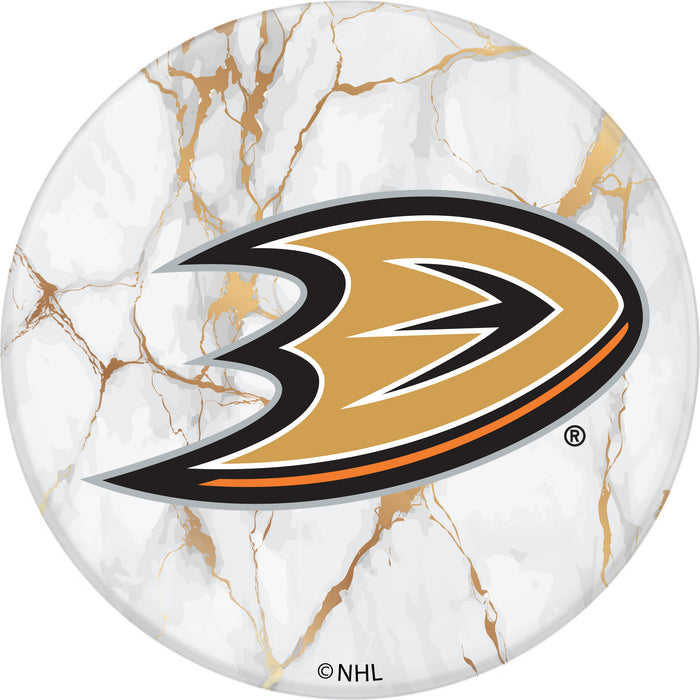 PopSocket PopGrip with Anaheim Ducks White Marble design