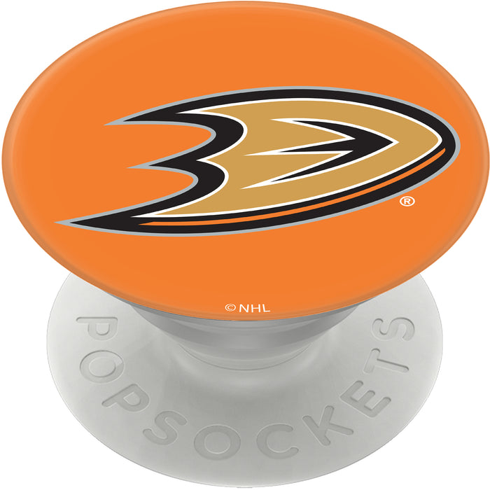 PopSocket PopGrip with Anaheim Ducks Team Color Background